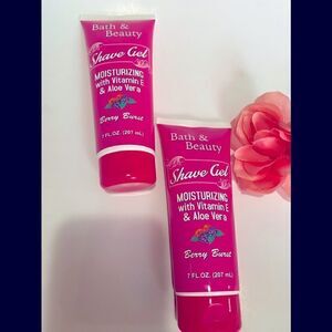 💥Bath & Beauty Shave Gel Moisturizing with Vitamin E & Aloe Vera 7 Fl OZ